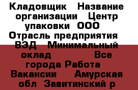 Кладовщик › Название организации ­ Центр упаковки, ООО › Отрасль предприятия ­ ВЭД › Минимальный оклад ­ 19 000 - Все города Работа » Вакансии   . Амурская обл.,Завитинский р-н